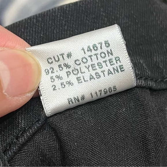 J BRAND Camille Piano Black Skinny Jeans with Side Zip Size 26 - Picture 9 of 12